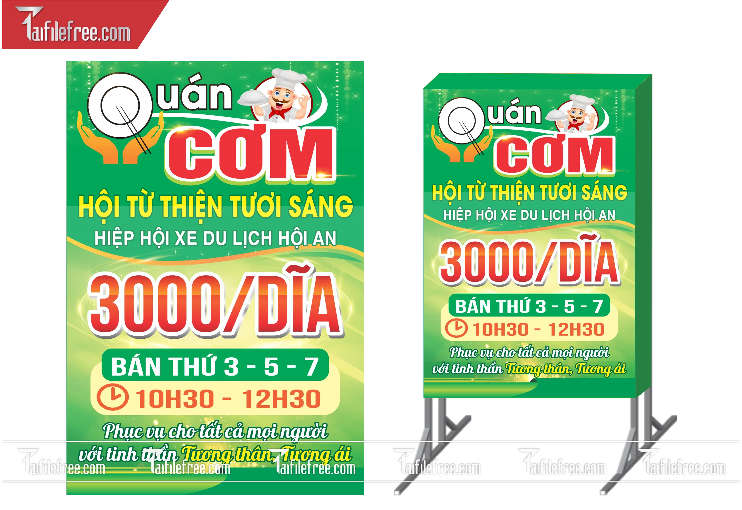 Biển Hiệu, Bảng Vẫy Hộp Đèn Quán Cơm _BH170