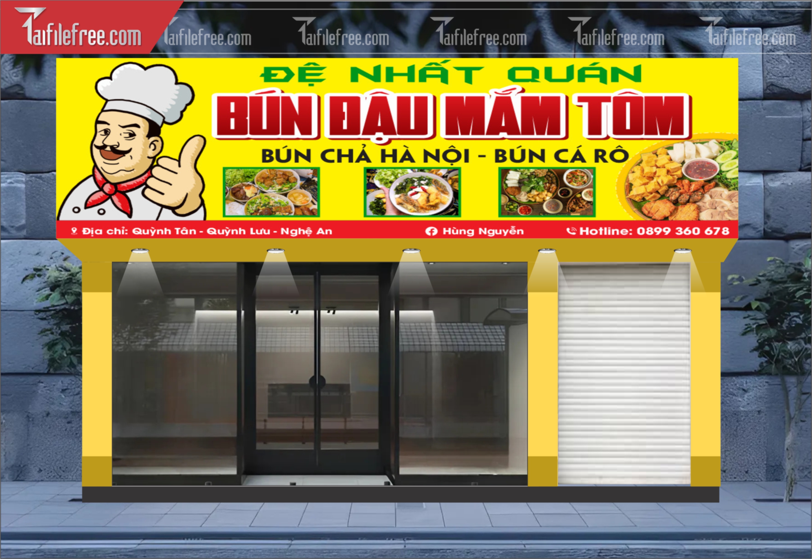 Biển Quảng Cáo, Bảng Hiệu Bún Đậu Mắm Tôm_BH435
