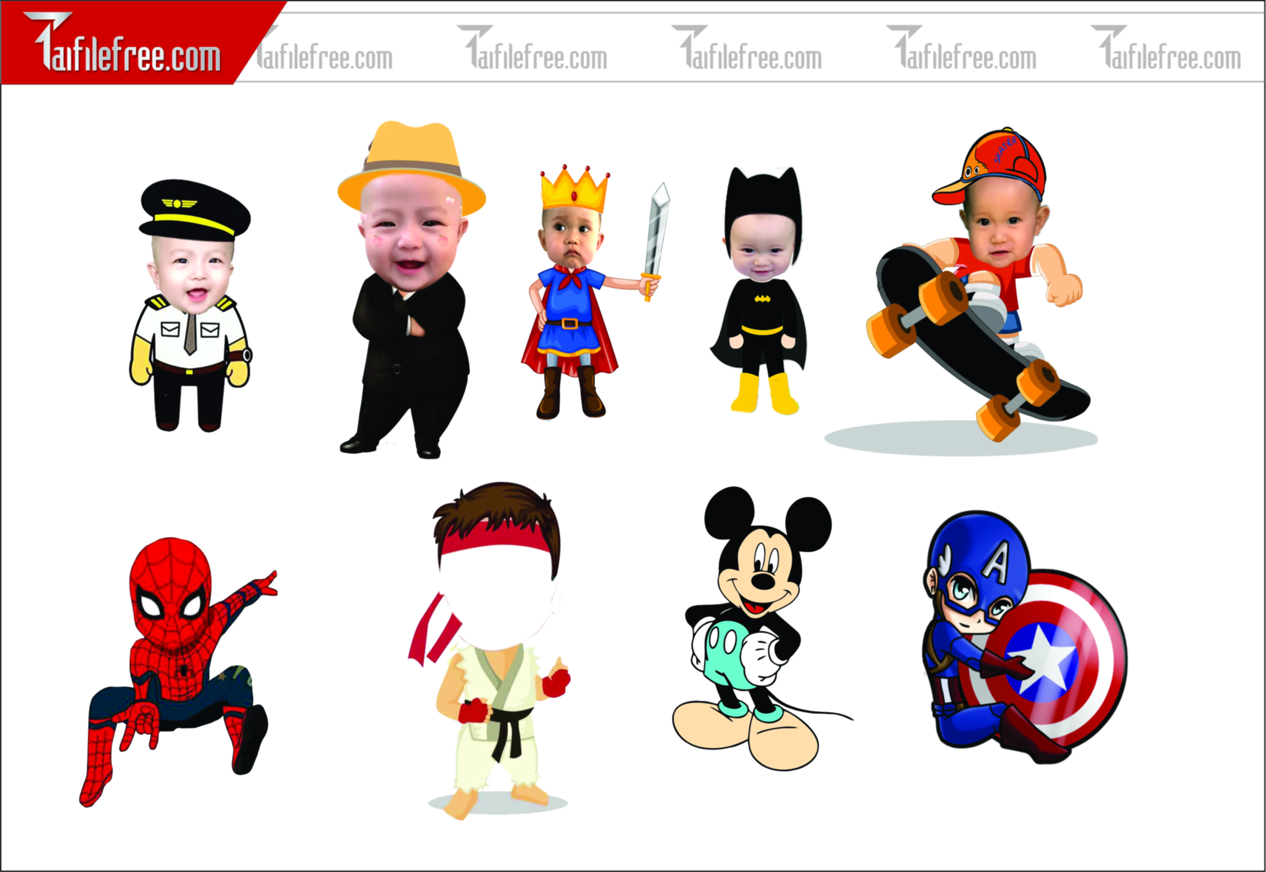 Thiết Kế Chibi Đáng Yêu, Trang Trí Sinh Nhật Cho Bé_CP16