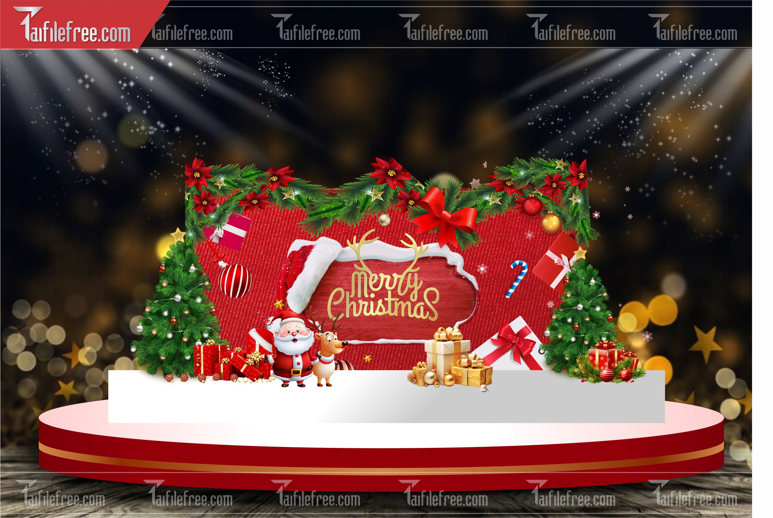 Banner Giáng Sinh - Noel - Backdrop Merry Christmas GS83