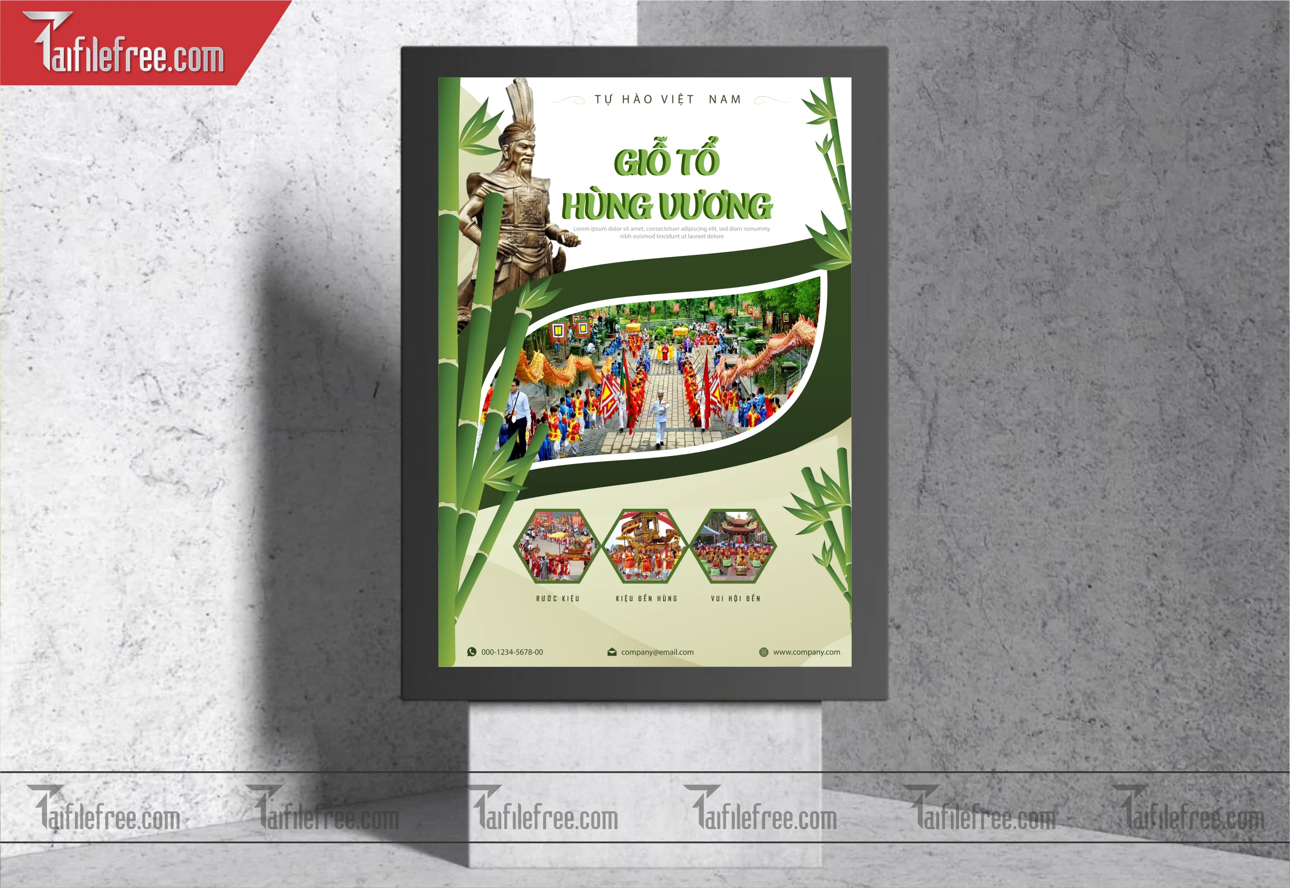Poster Giỗ Tổ  Hùng Vương GT02