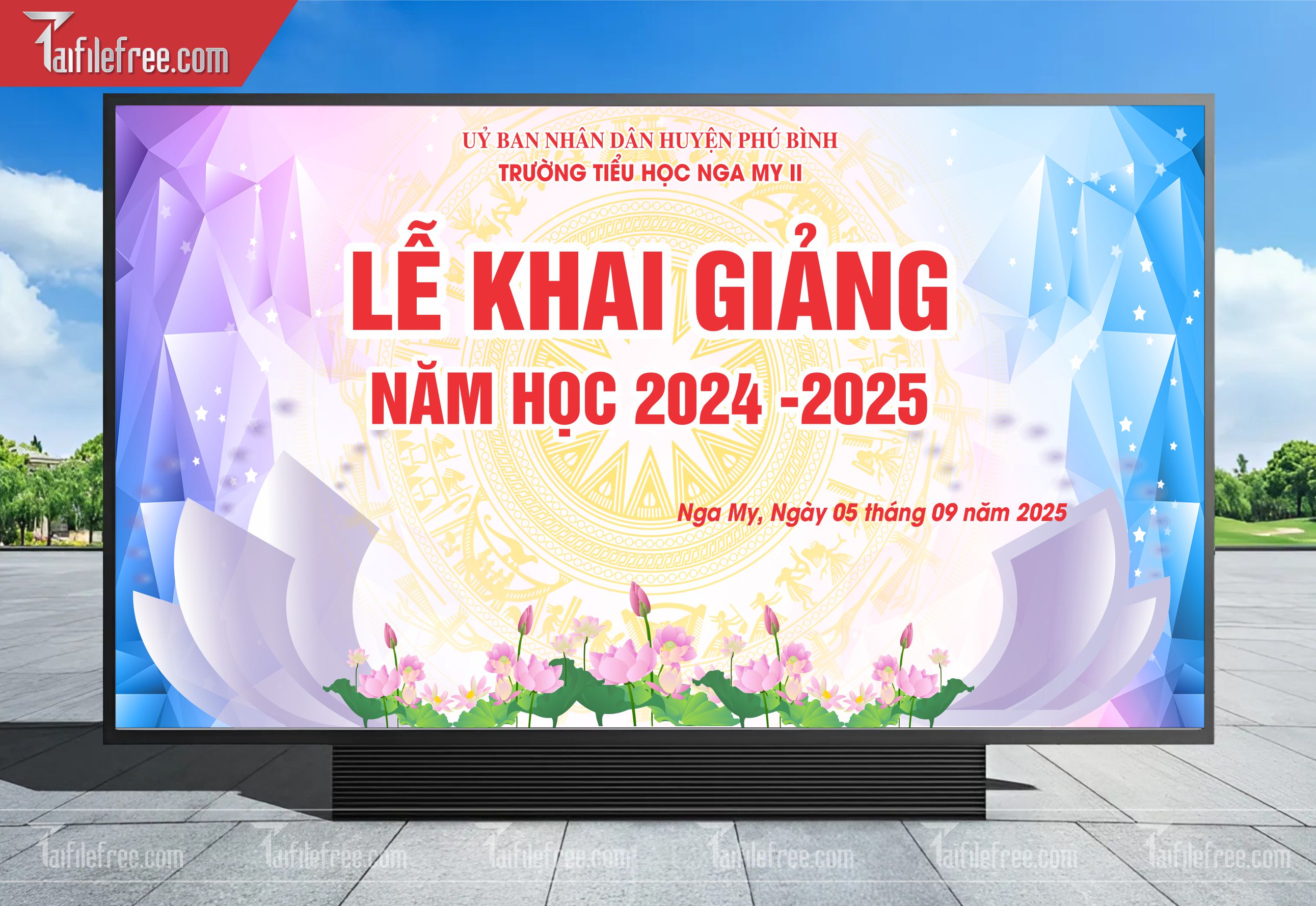 Maket, Background Lễ Khai Giảng Năm Học_LG70