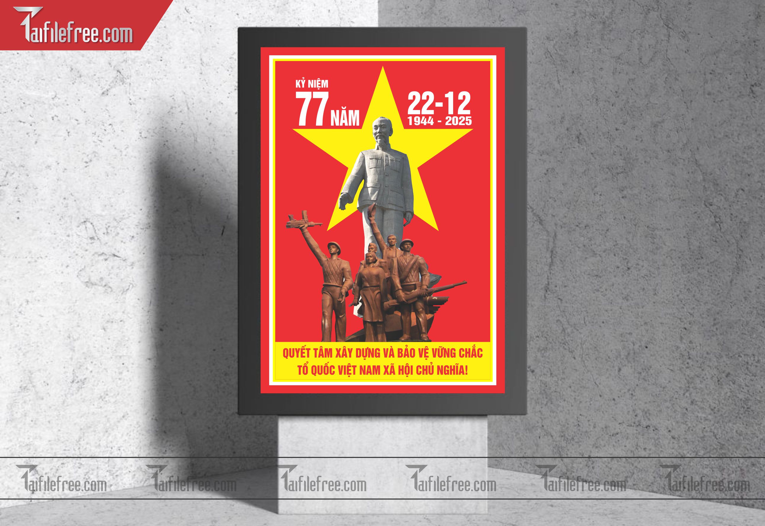 Poster Kỷ Niệm Ngày Thành Lập Quân đội Nhân Dân_QD25