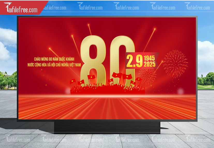 Banner, Poster Kỷ Niệm Quốc Khánh Ngày Độc Lập QK47