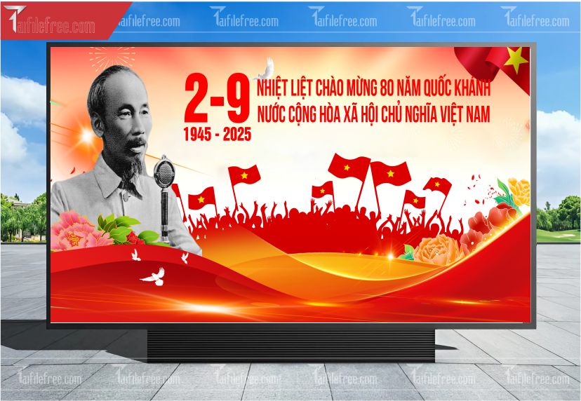 Banner, Poster Kỷ Niệm Quốc Khánh Ngày Độc Lập QK48