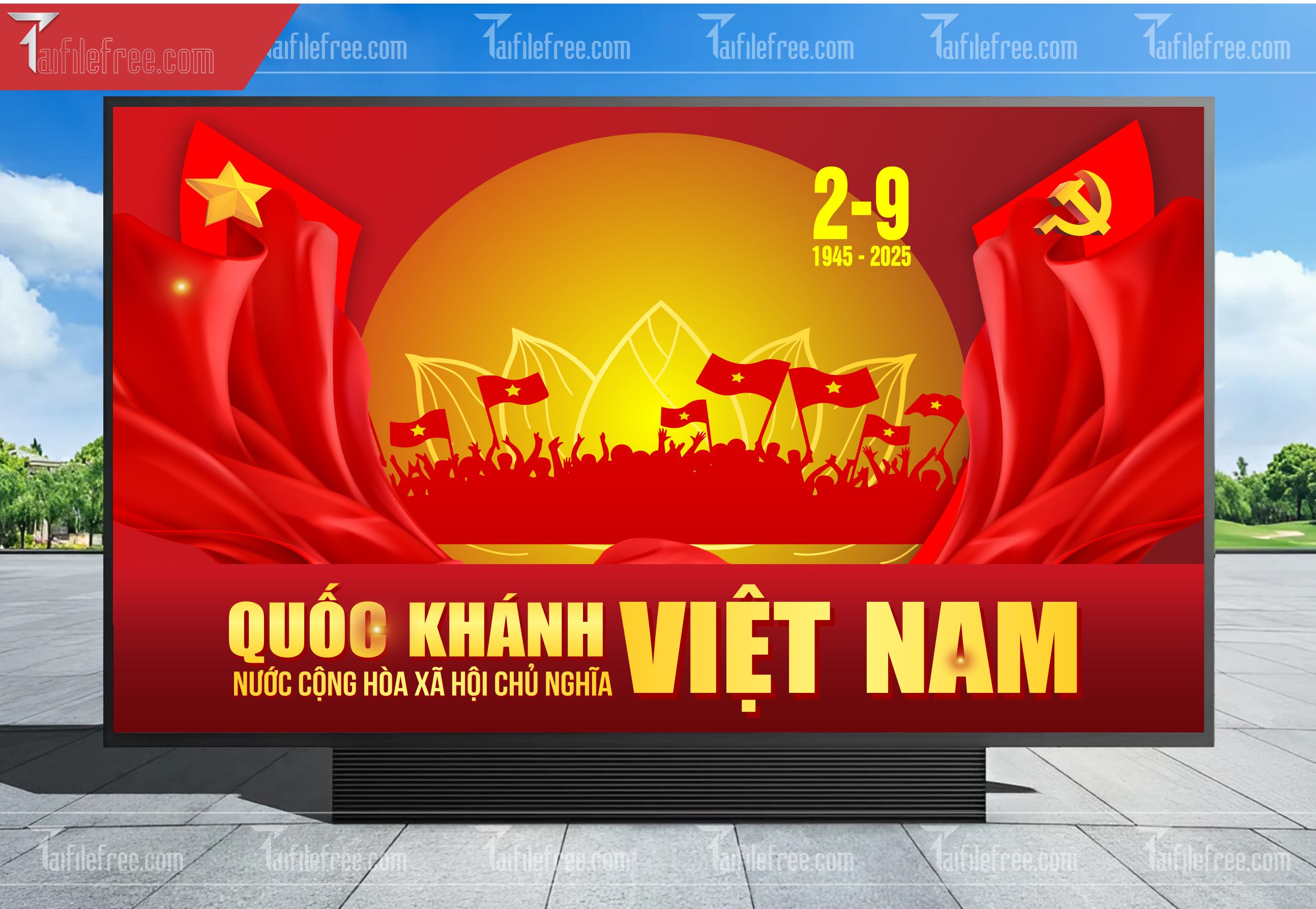 Banner, Poster Kỷ Niệm Quốc Khánh Ngày Độc Lập QK49