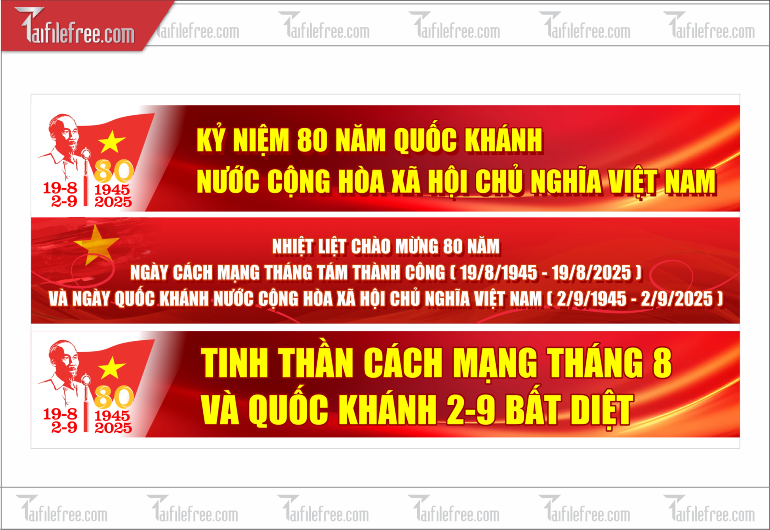 Băng Rôn Kỷ Niệm Quốc Khánh Ngày 2/9 QK51