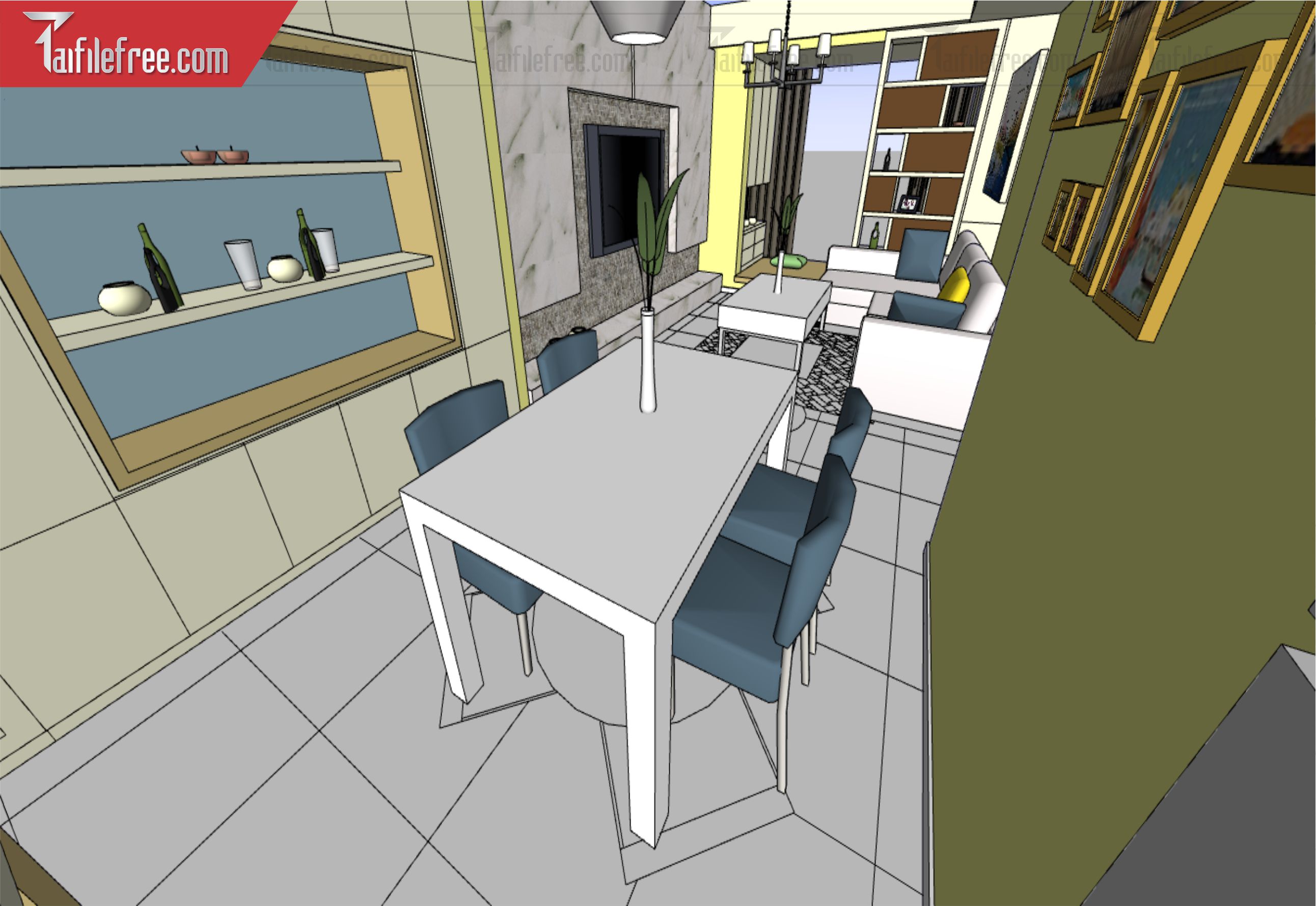 File 3D Sketchup Phòng Khách_SK560