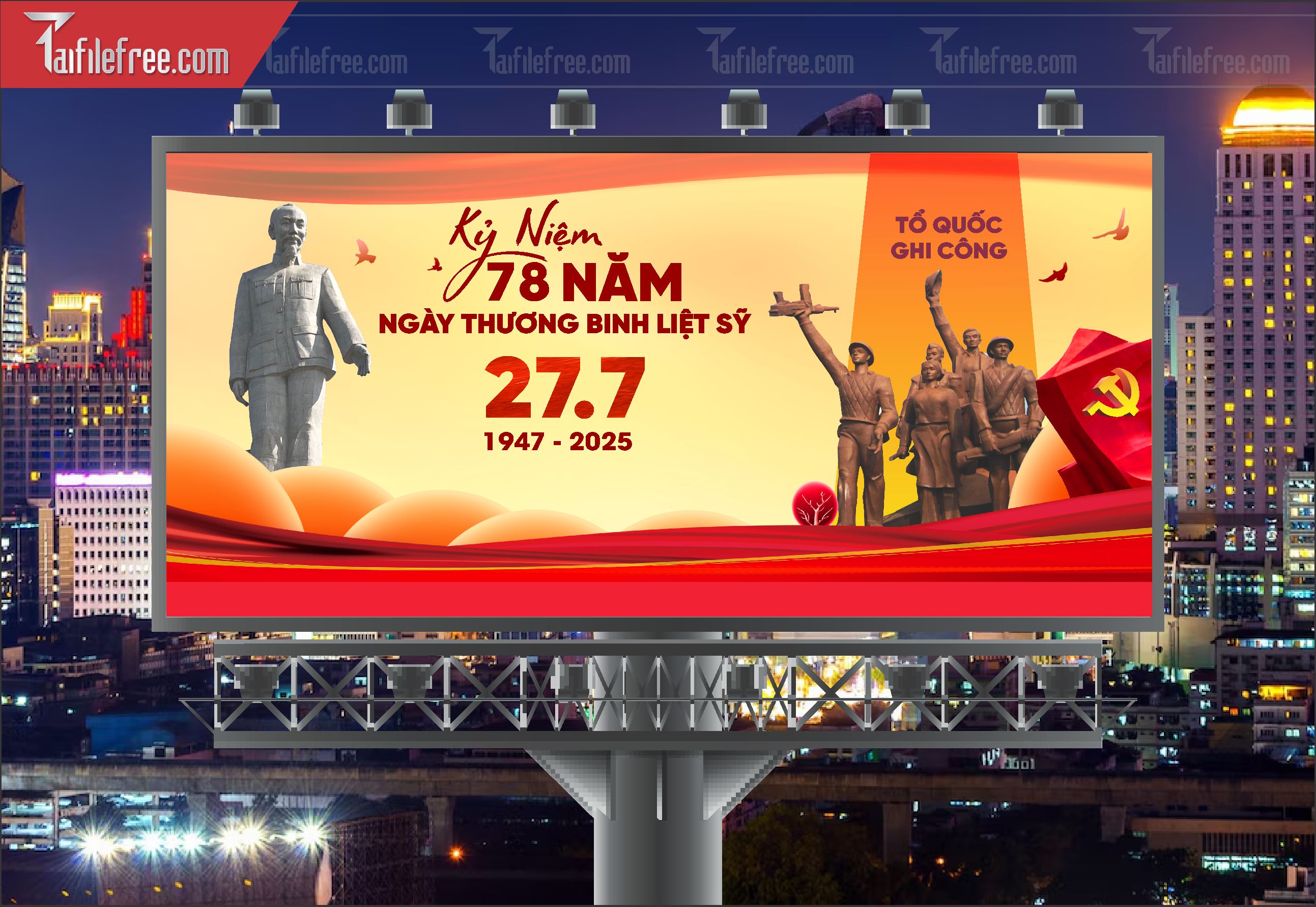 Tranh Cổ Động Kỷ Niệm Ngày Thương Binh Liệt Sĩ_TBS35