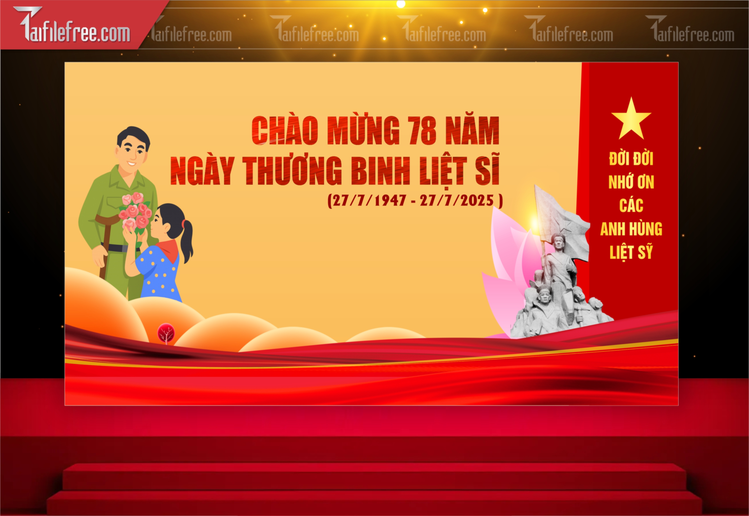 Tranh Cổ Động Kỷ Niệm Ngày Thương Binh Liệt Sĩ_TBS54
