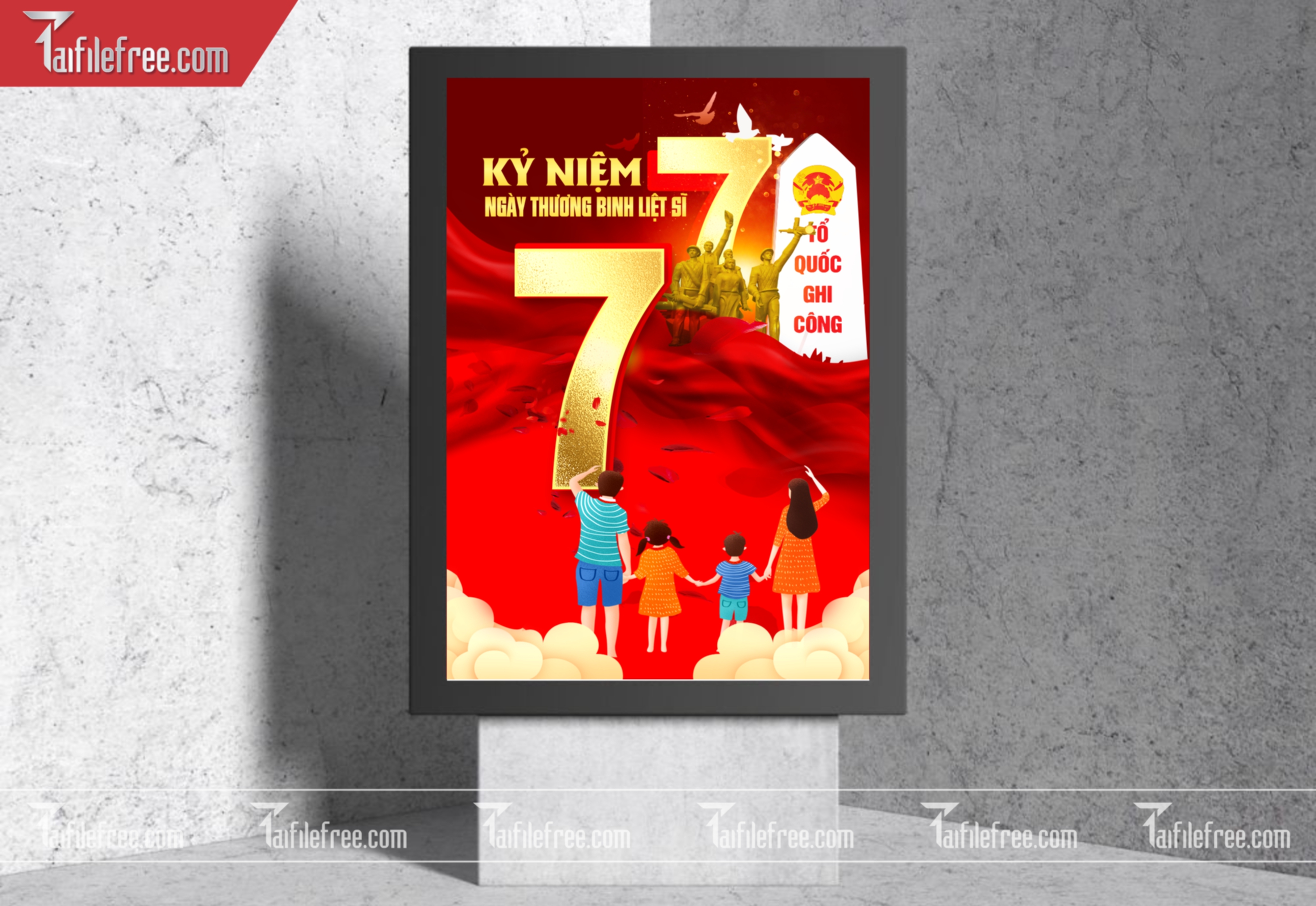 Tranh Cổ Động Kỷ Niệm Ngày Thương Binh Liệt Sĩ_TBS55