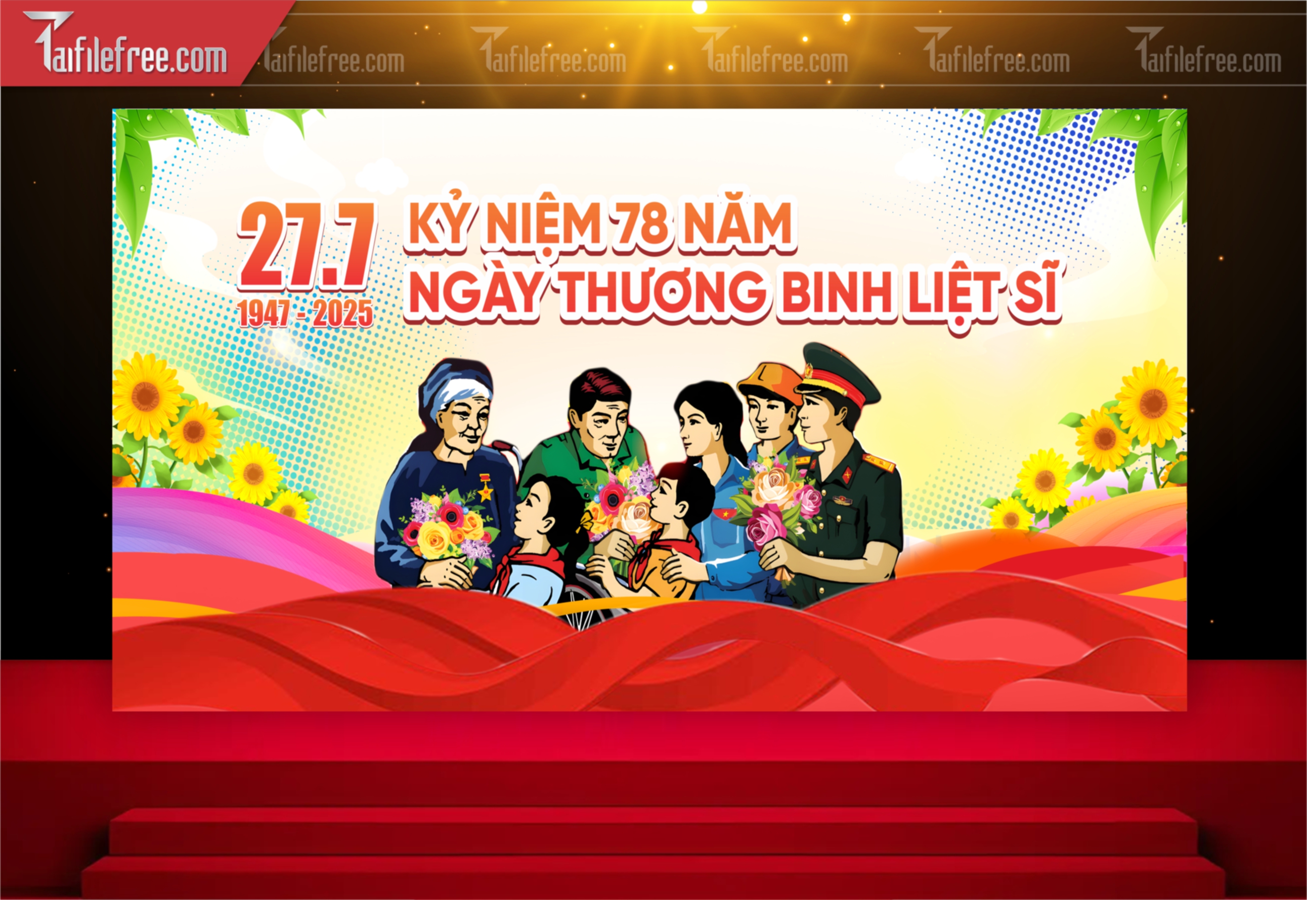 Tranh Cổ Động Kỷ Niệm Ngày Thương Binh Liệt Sĩ_TBS57
