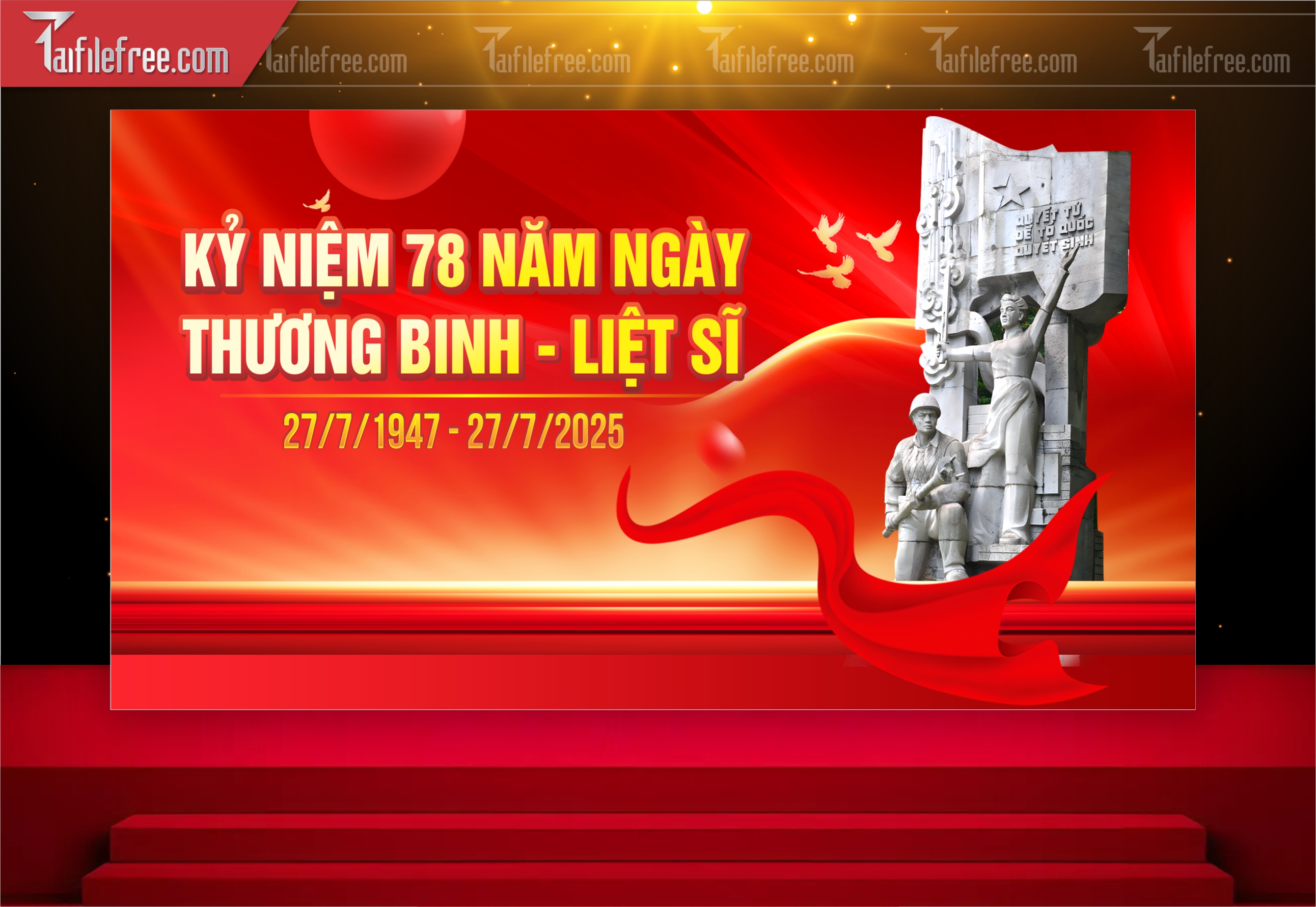 Tranh Cổ Động Kỷ Niệm Ngày Thương Binh Liệt Sĩ_TBS58