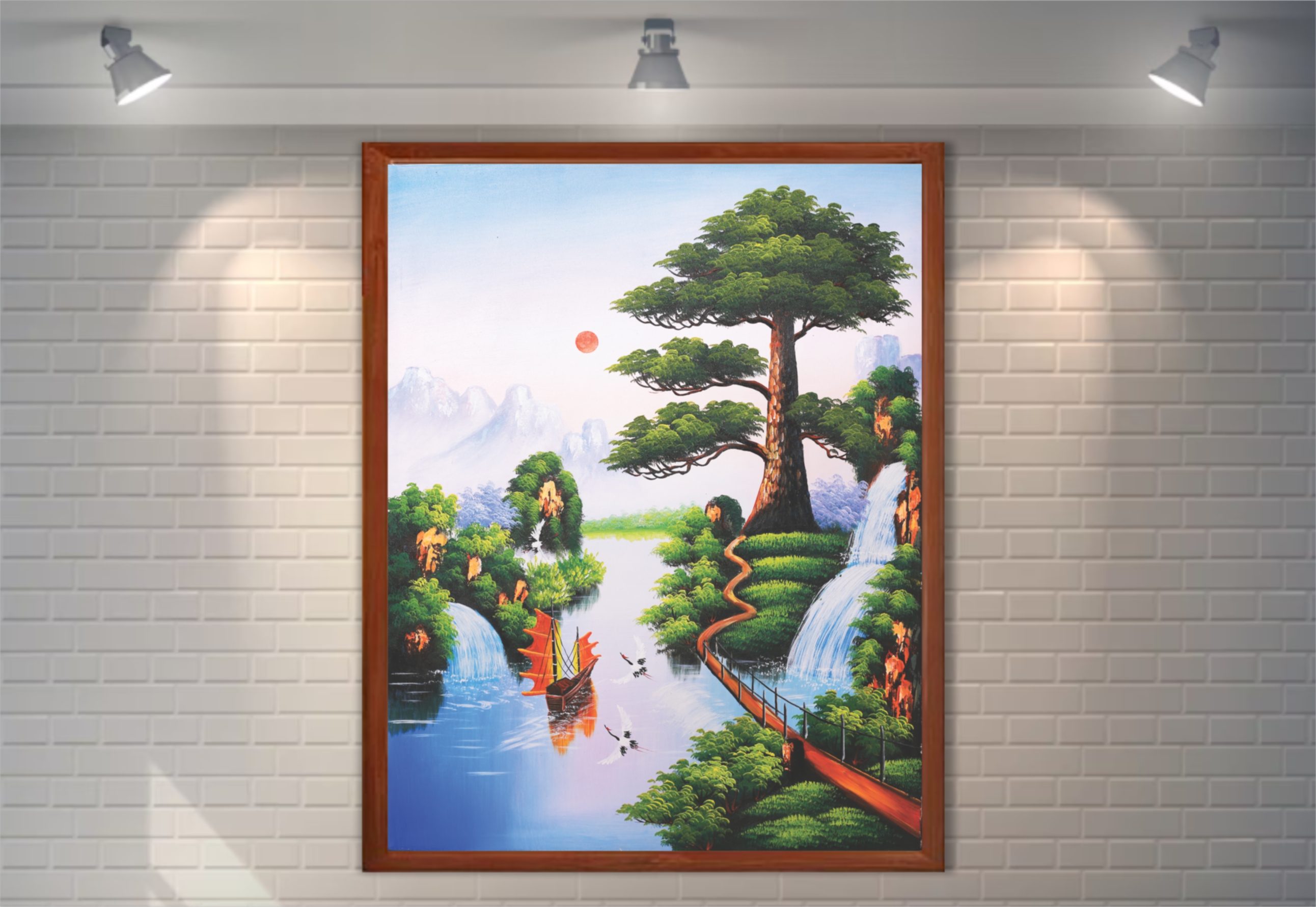 Tranh Phong Cảnh Nông Thôn Đẹp_TC71