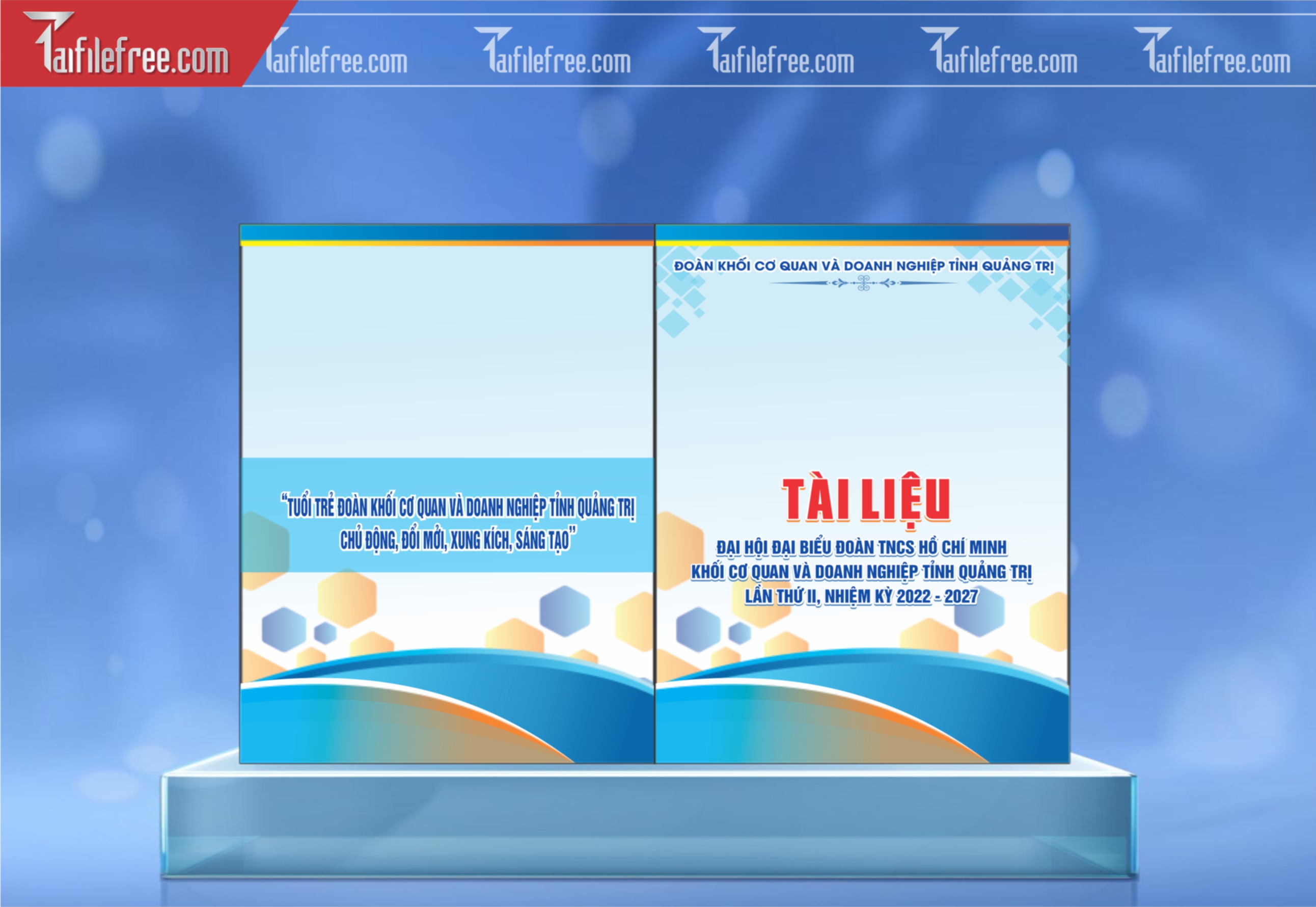 Bìa Tài Liệu Đại Hội Đoàn TNCS Hồ Chí Minh_TD260