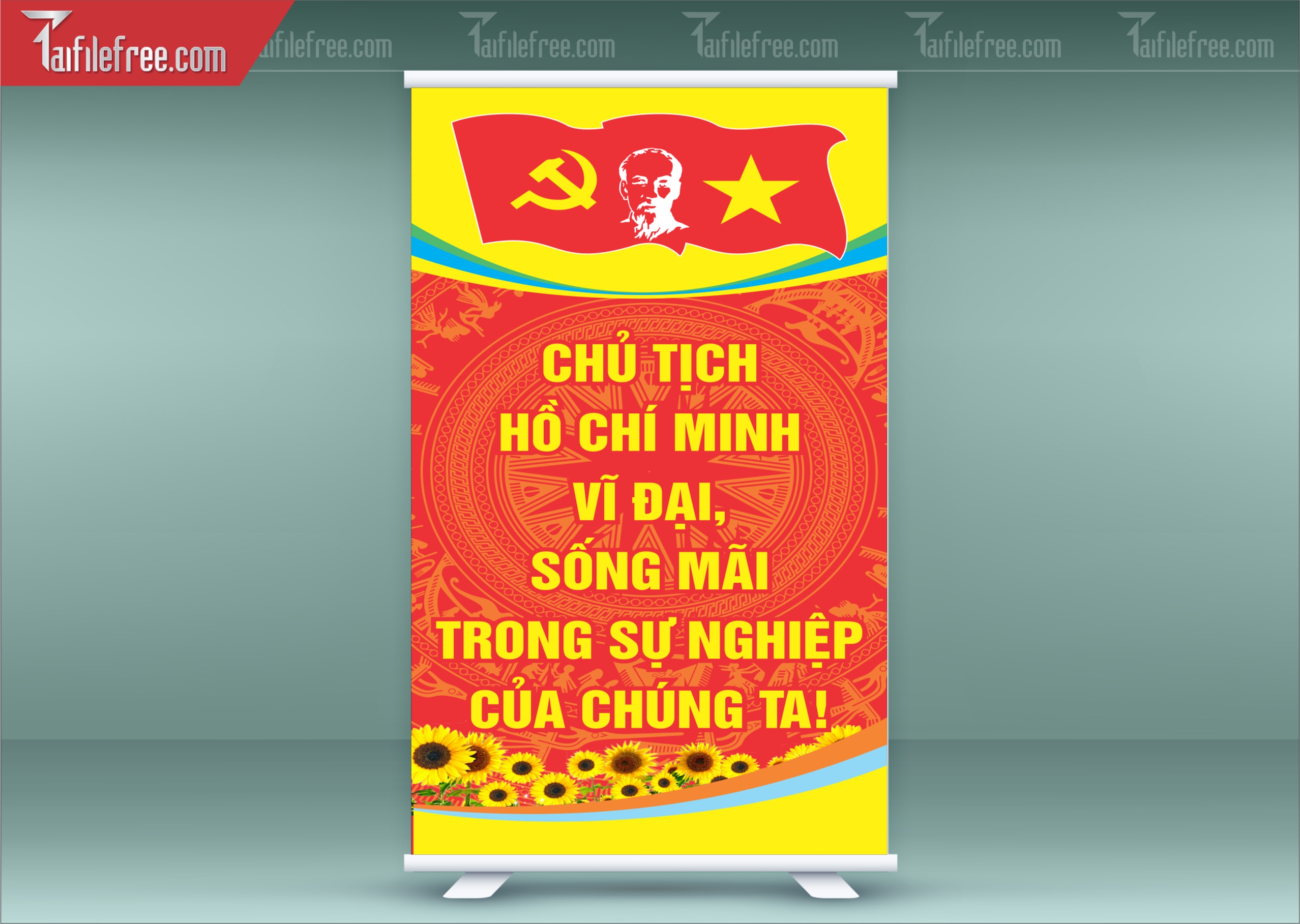 Standee Chào Mừng Đại Hội Đảng Lần Thứ 14_TD275