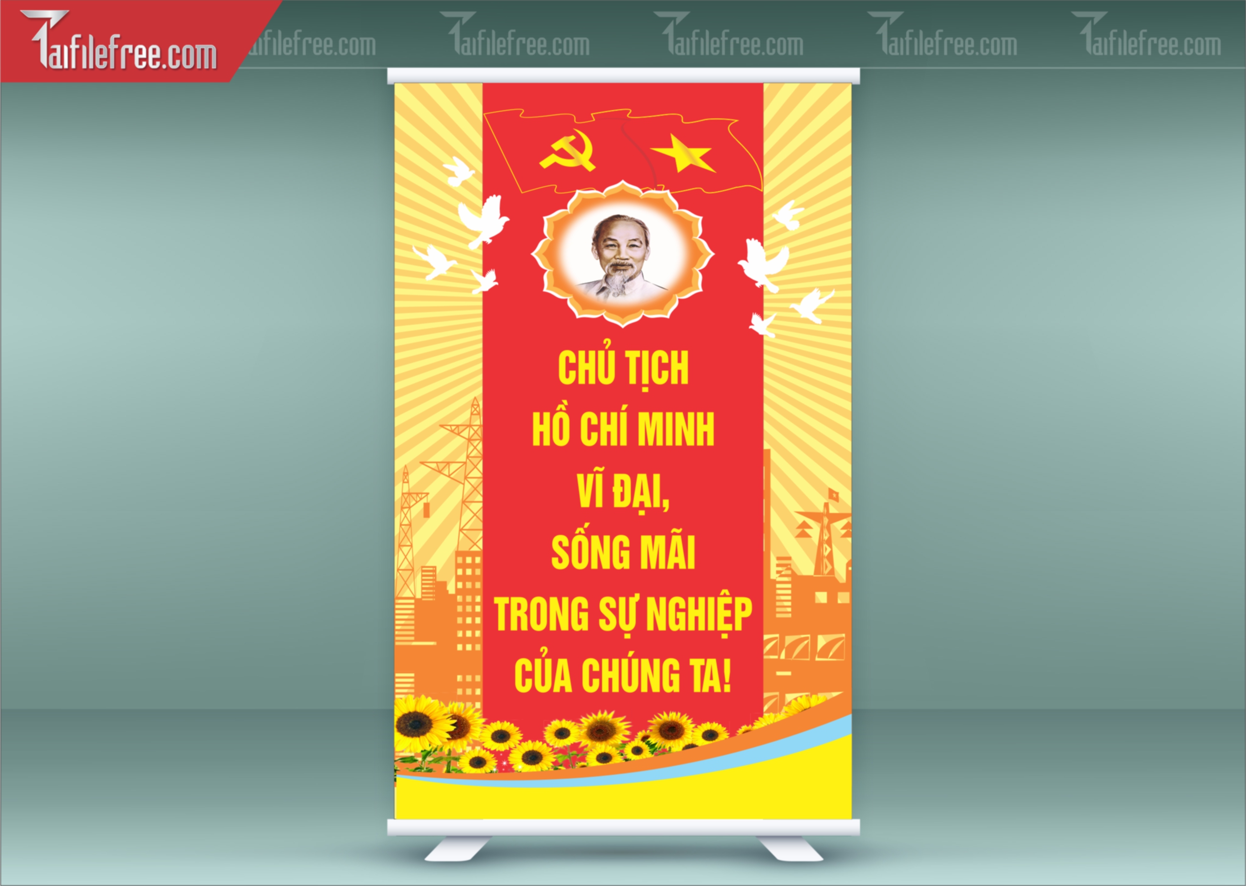 Standee Chào Mừng Đại Hội Đảng Lần Thứ 14_TD286