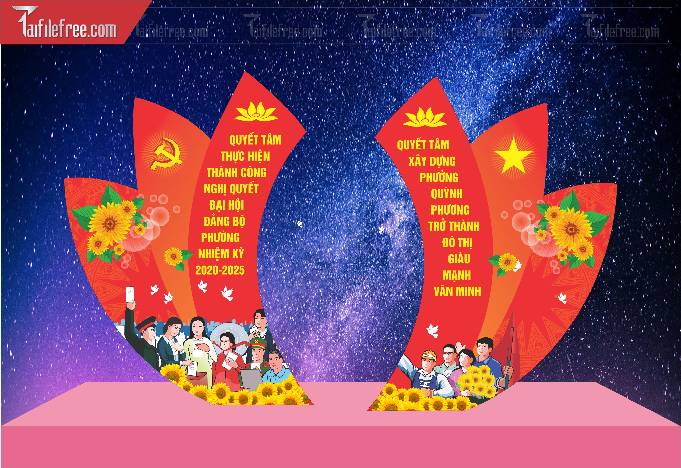 Phướn Đại Hội Đảng Bộ _TD251