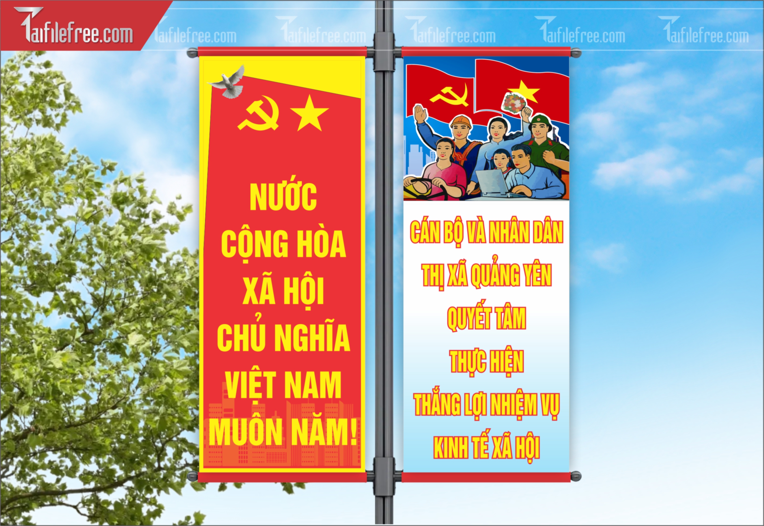 Phướn Treo Đường Phố_TDM24
