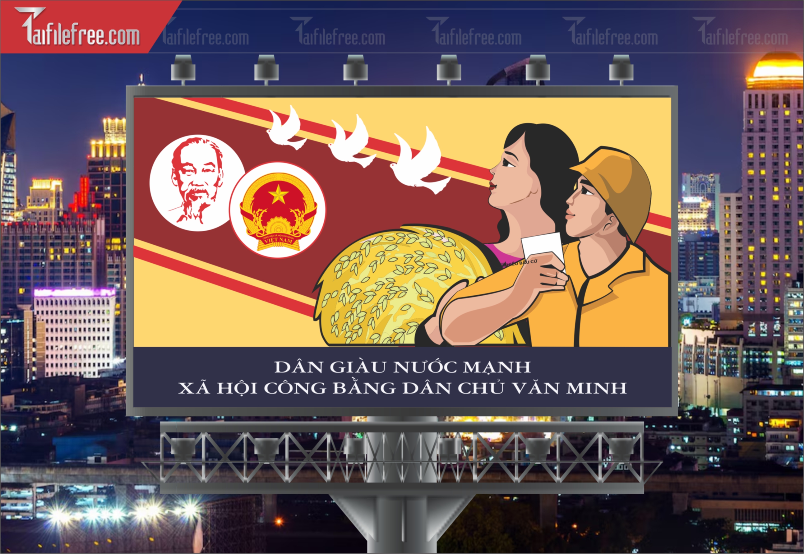 Pano Cổ Động Nông Thôn Mới TDM43