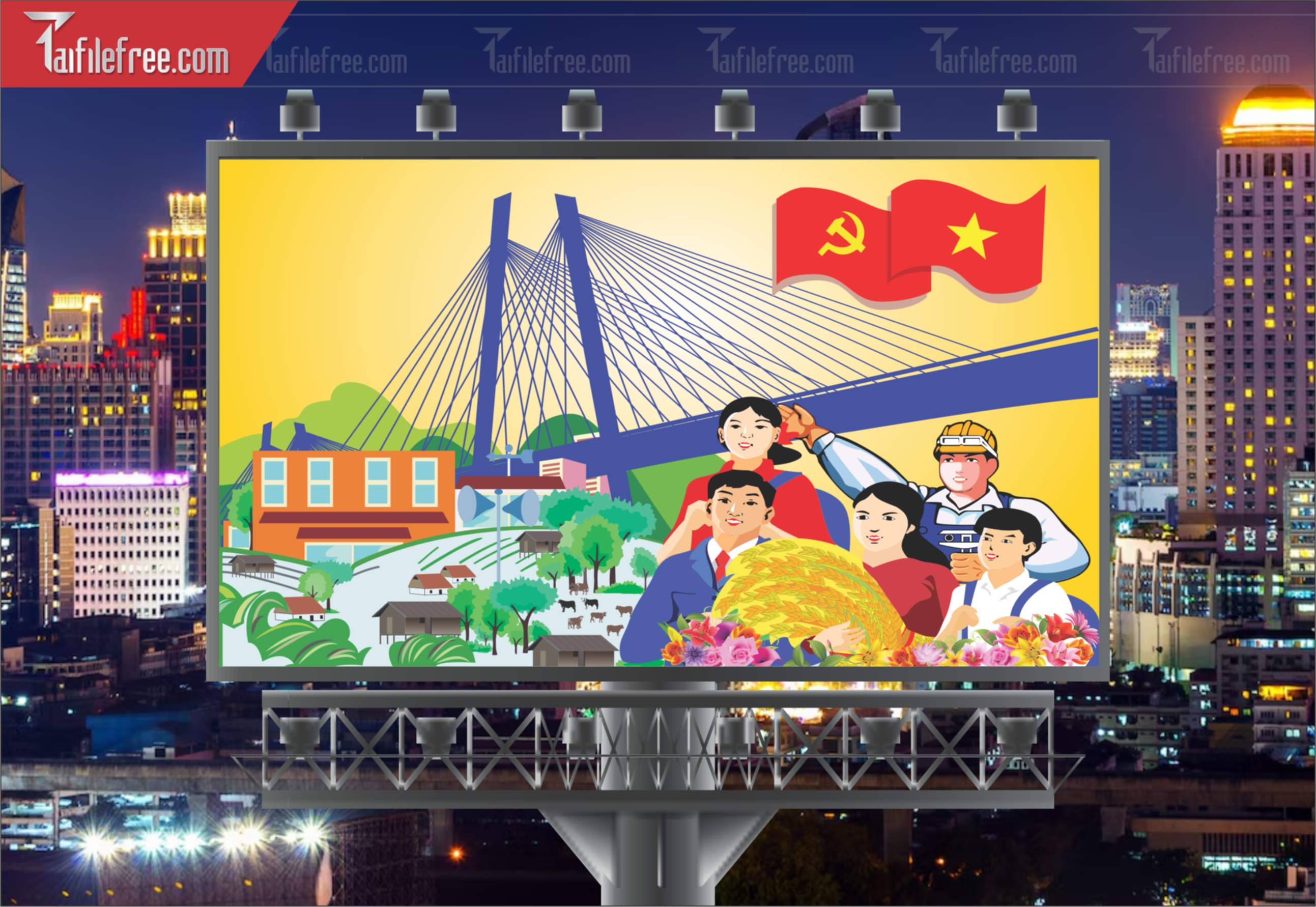 Pano Cổ Động Nông Thôn Mới TDM46