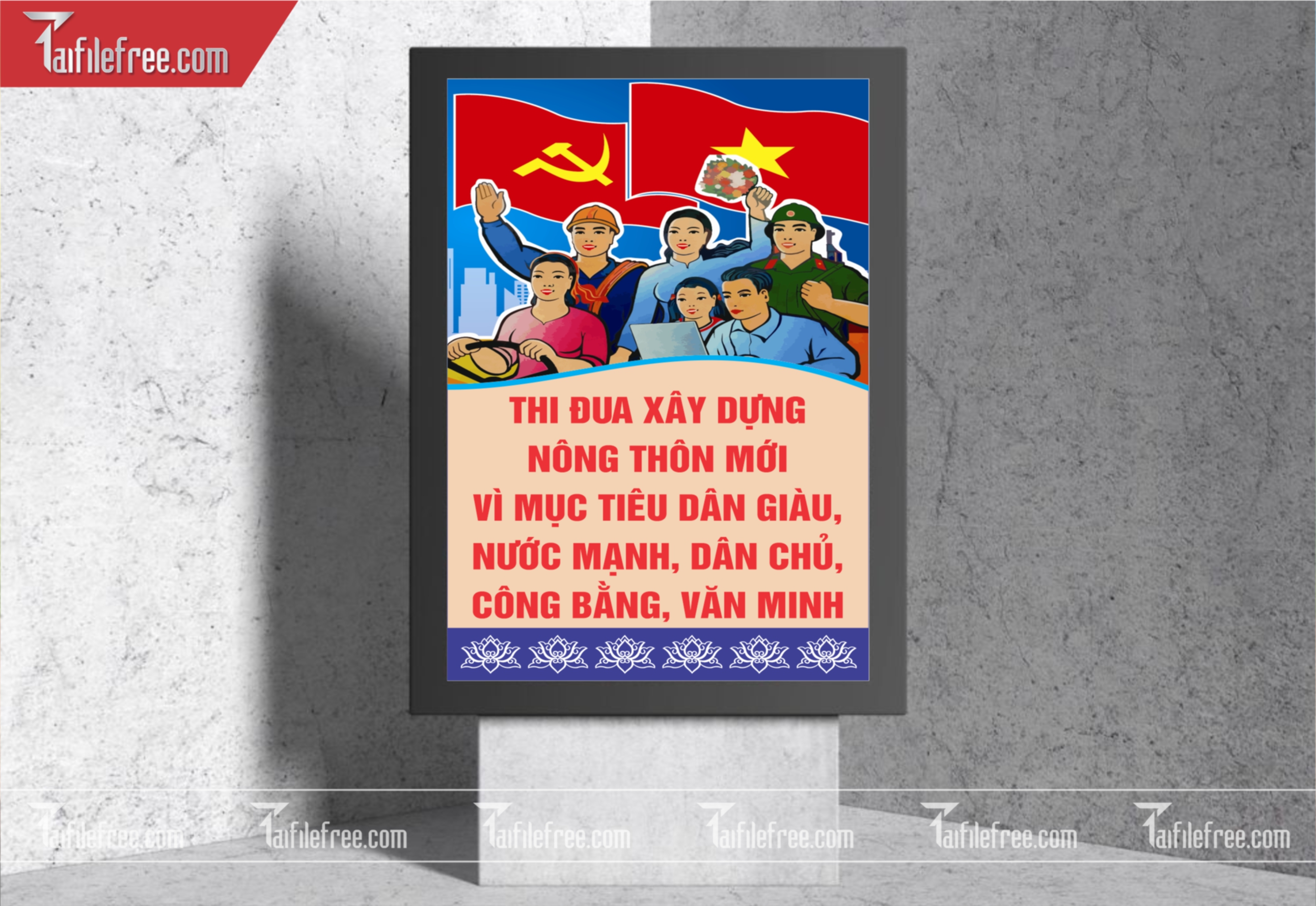 Pano Cổ Động Nông Thôn Mới TDM54