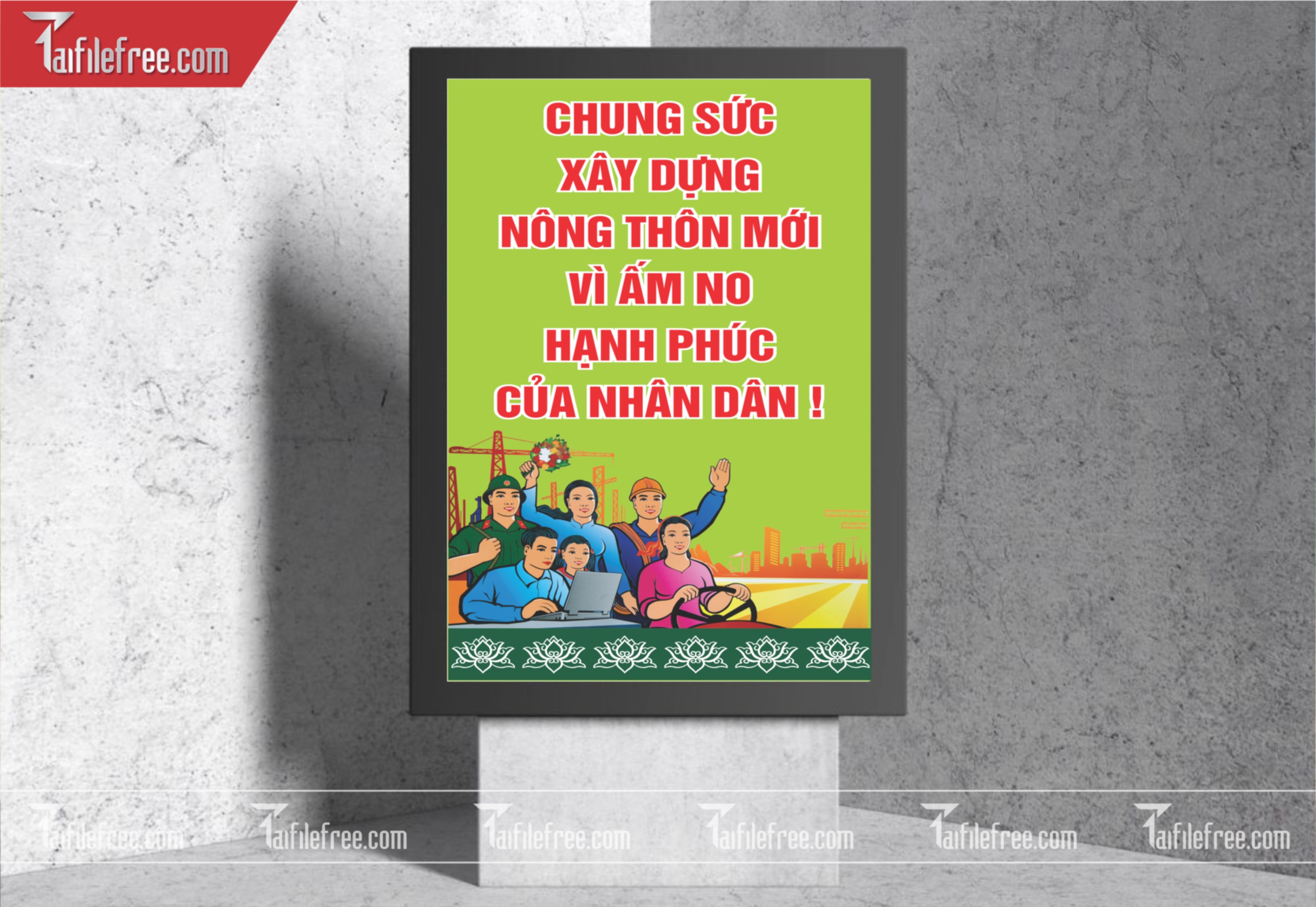 Pano Cổ Động Nông Thôn Mới TDM60
