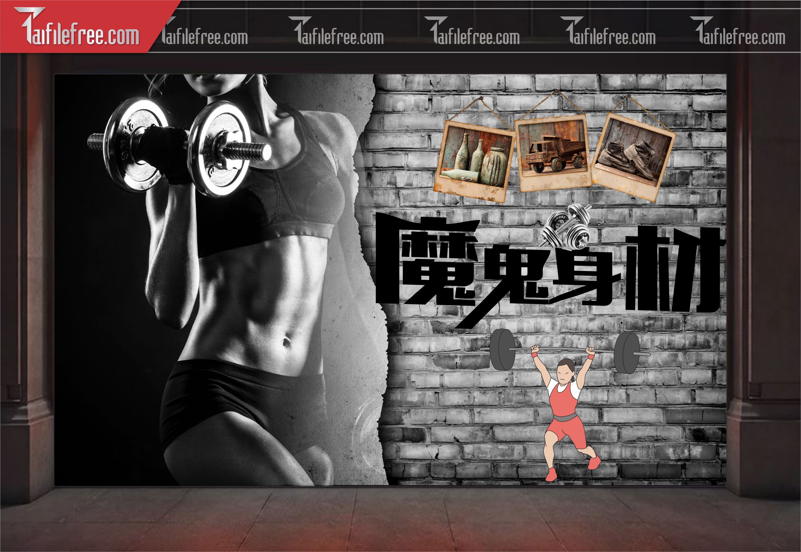 Tranh Trang Trí Phòng Gym_TK25