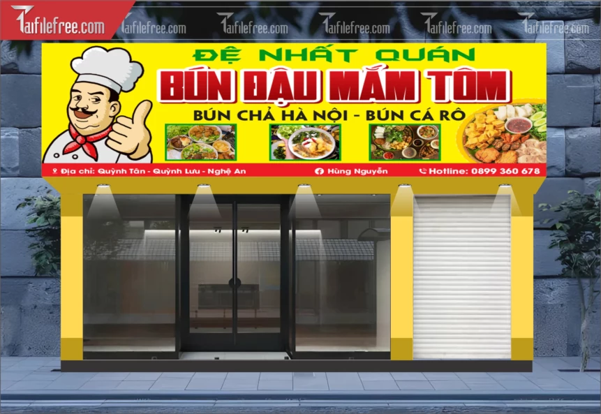 Biển Quảng Cáo, Bảng Hiệu Bún Đậu Mắm Tôm_BH435