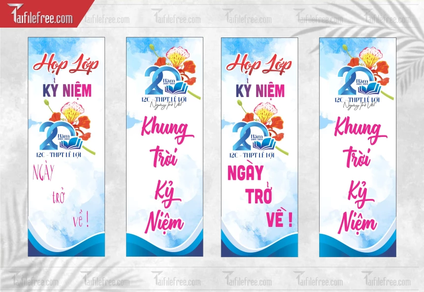 Mẫu Phướn Họp Lớp, Hội Khóa, Ngày Trở Về Đẹp_HL67
