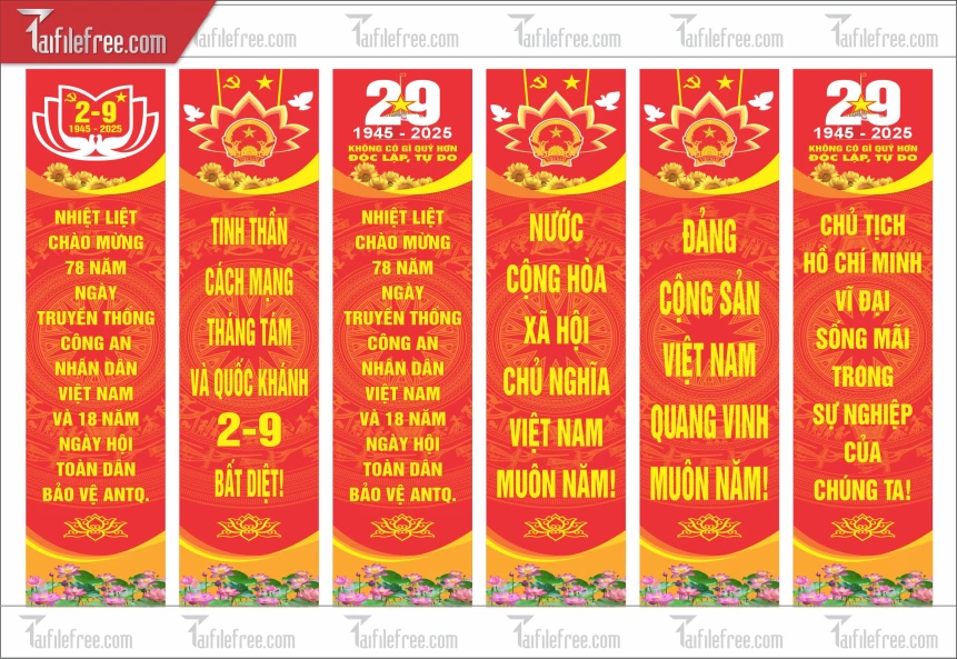 Phướn Tuyên Truyền, Quốc Khánh 2/9 QK50