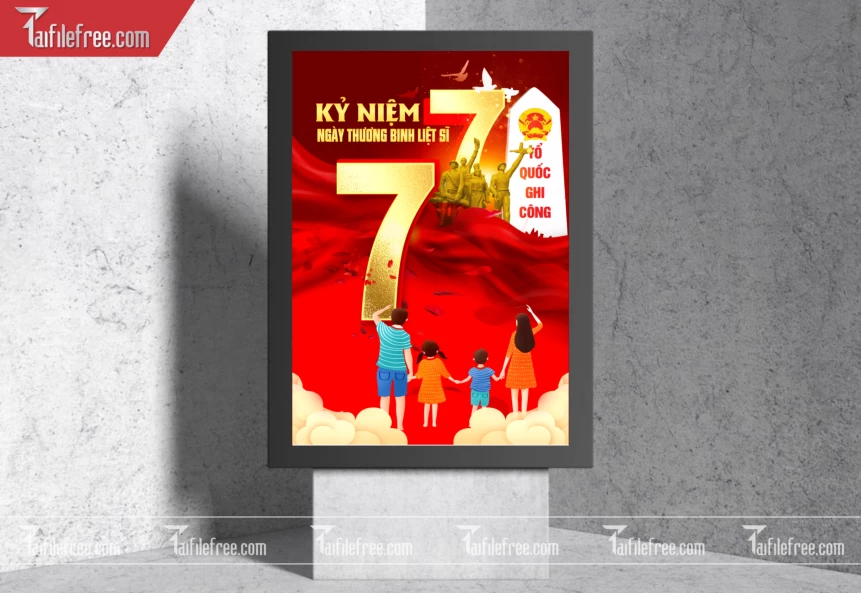 Tranh Cổ Động Kỷ Niệm Ngày Thương Binh Liệt Sĩ_TBS55