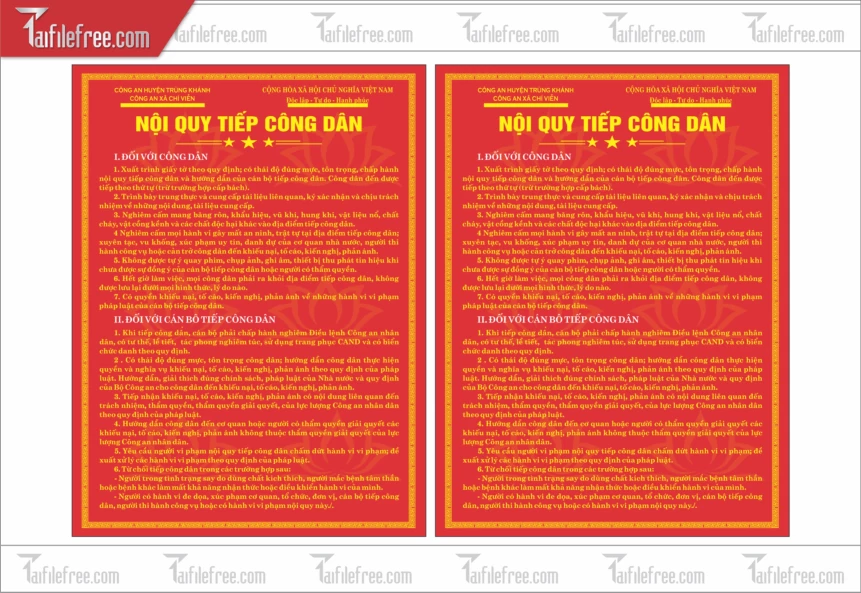 Nội Quy Tiếp Công Dân _TD297