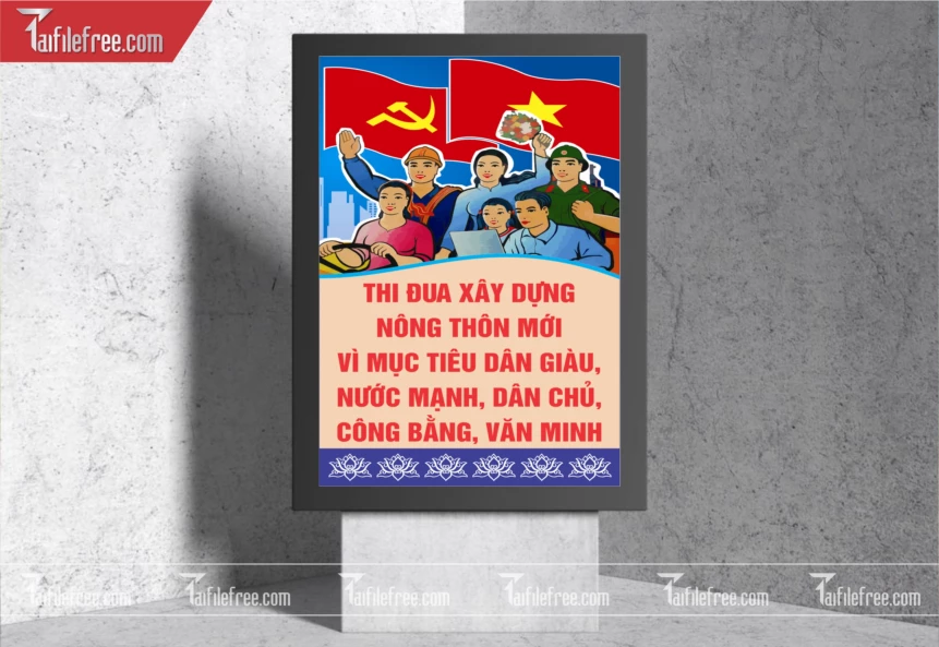 Pano Cổ Động Nông Thôn Mới TDM54